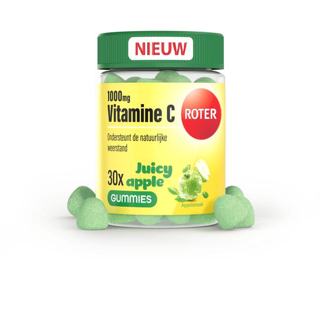 Roter 1000mg Vitamine C Gummy Juicy Apple 30 stuks