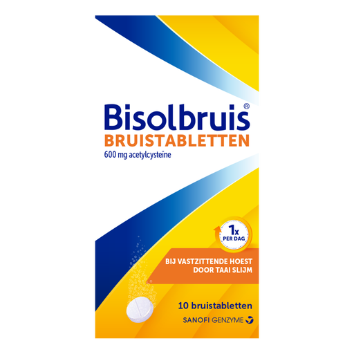 Bisolbruis Bij Vastzittende Hoest Bruistabletten 10 stuks