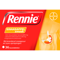 Rennie Sinaasappel Kauwtabletten Bij Brandend Maagzuur 36 stuks