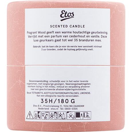 Etos Scented Glass In Sliding Tube Fragrant Wood