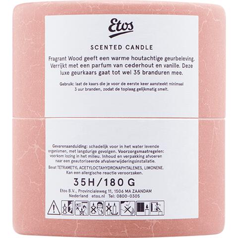 Etos Scented Glass In Sliding Tube Fragrant Wood