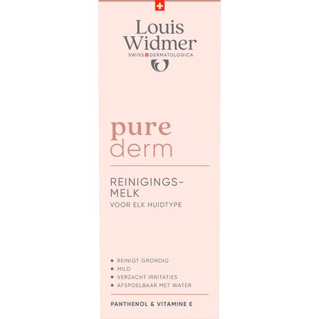 Louis Widmer Purederm Reinigingsmelk Licht Geparfumeerd 200 ML