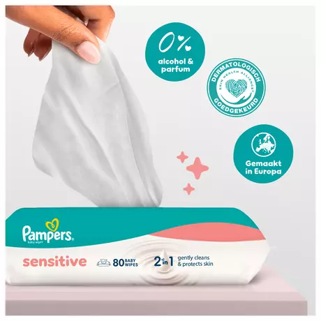 Pampers Sensitive Billendoekjes 80 stuks