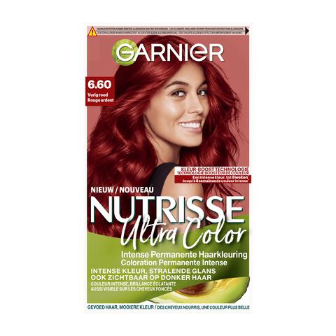 Garnier Nutrisse Ultra Color Voedende Permanente Haarverf 6.60 Vurig Rood