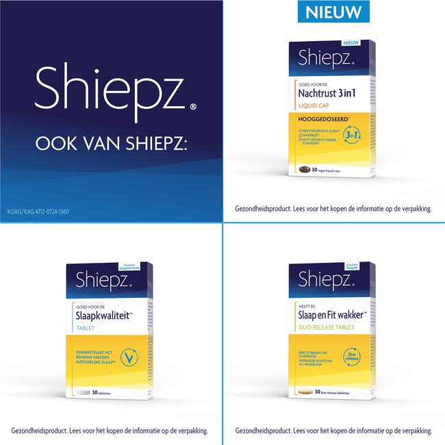 Shiepz helpt in slaap vallen liquid cap 30ST