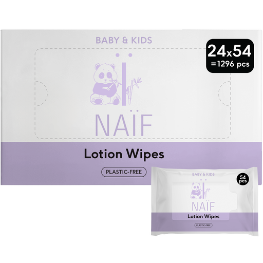 Naïf Plasticvrije Lotion Billendoekjes 24x54 stuks