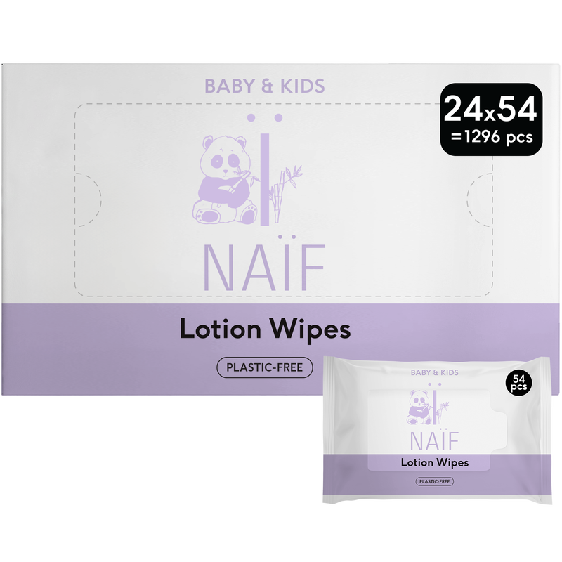 Naïf Plasticvrije Lotion Billendoekjes 24x54 stuks
