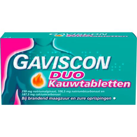 Gaviscon DUO Kauwtabletten Maagzuurremmer 48 Stuks