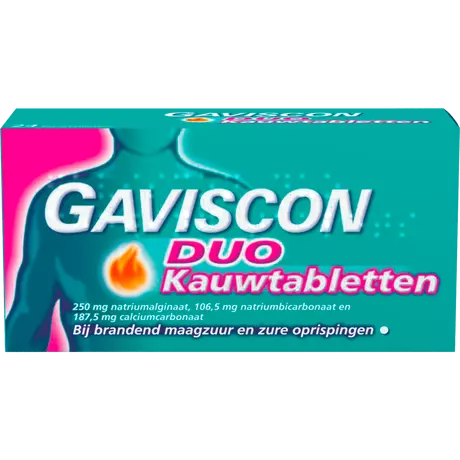 Gaviscon DUO Kauwtabletten Maagzuurremmer 48 stuks