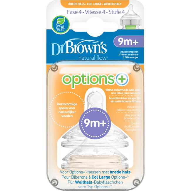 Dr. Brown's Flesspeen Fase 4 Brede Halsfles