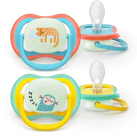 Philips Avent Fopspeen Ultra Air Night 18M+ SCF376/32 2 stuks