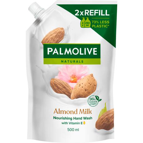 Palmolive Naturals Handzeep Melk- en Amandel Navul 500ml