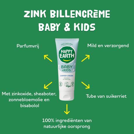 Happy Earth Zink Billencrème Baby & Kids