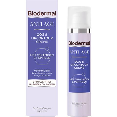 Biodermal Anti Age Oog En Lip Contour Creme 15 ML