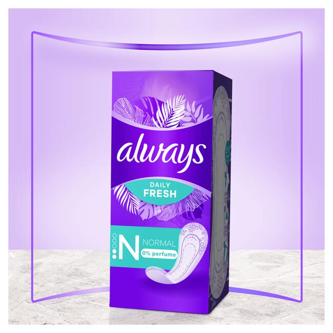 Always Daily Fresh Inlegkruisjes 0% Parfum Normal 30 Stuks