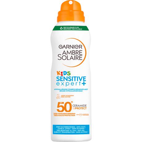 Garnier Ambre Solaire Kids Sensitive Expert Hypoallergene Zonbeschermende Mist SPF50 150 ML