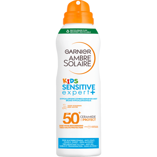 Garnier Ambre Solaire Kids Sensitive Expert Hypoallergene Zonbeschermende Mist SPF50 150 ML
