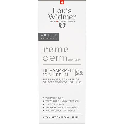Louis Widmer Remederm Lichaamsmelk 10% Ureum Zonder Parfum 200 ML