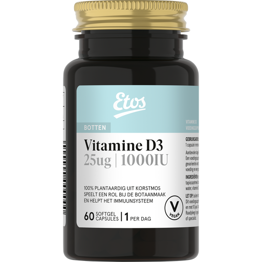 Etos Vegan Vitamine D3 25Ug 1000Iu