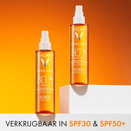 Vichy Capital Soleil Cell Protect Onzichtbare Zonnebrand Olie SPF30 200 ML