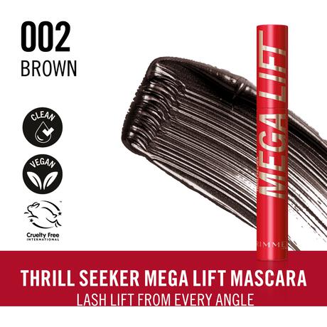 Rimmel London Thrill Seeker Mega Lift Mascara - Bruin - 002 Brown