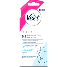 Veet Pure Gezicht Hyppoallergene Koude Wasstrips 16 ST