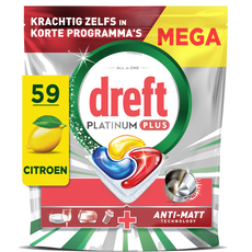 Dreft Platinum Plus Vaatwascapsules 59 Stuks