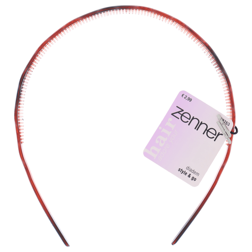 Zenner Diadeem Golvend 8mm Bruin