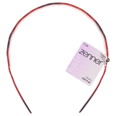 Zenner Diadeem Golvend 8mm Bruin