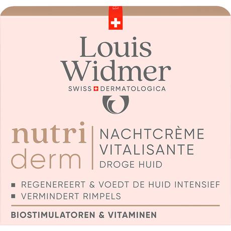 Louis Widmer Nutriderm Nachtcrème Vitalisante Licht Geparfumeerd 50 ML