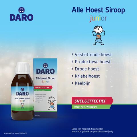 Daro Alle Hoest Siroop Junior 150 ML