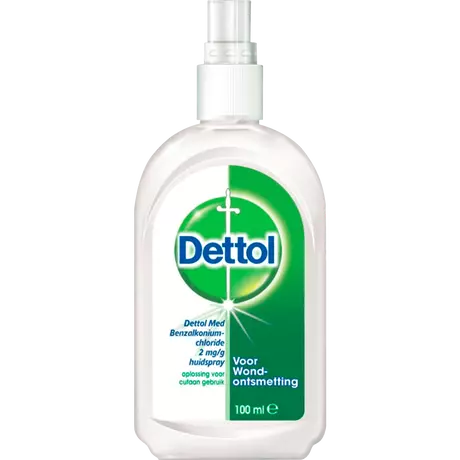 Dettol Med Benzalkoniumchloride 2 MG/G Huidspray 100 ML