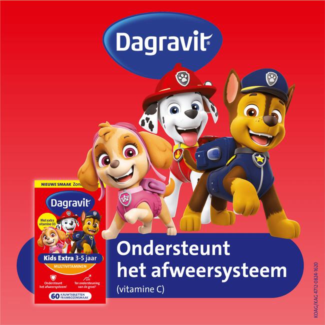 Dagravit Kids Multivitaminen Gummies Xtra 3-5 jaar 60 stuks