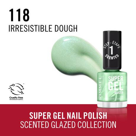 Rimmel London Super Gel Scented Glazed Nails nagellak 118 Irresistible Dough 12 ML