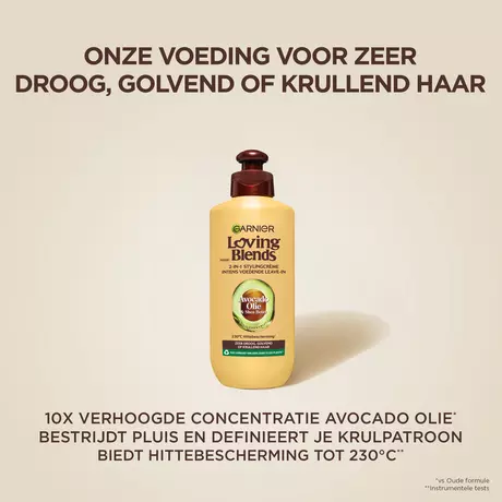 Garnier Loving Blends Avocado Olie & Karité Boter Leave-In Crème 200 ML