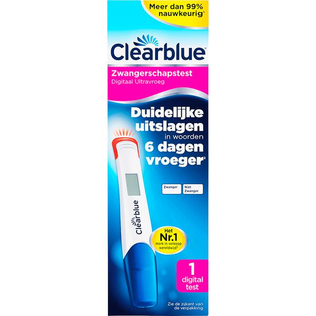 hoog achterstalligheid idee Clearblue Zwangerschapstest Digitaal Ultravroeg 1st 1 EA | Etos