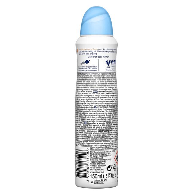Dove Deodorant Spray Cotton Soft Anti-Transpirant 150 ML