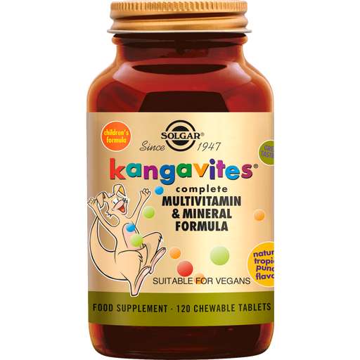 Solgar Kangavites Tropical Punch Kauwtabletten 120 stuks