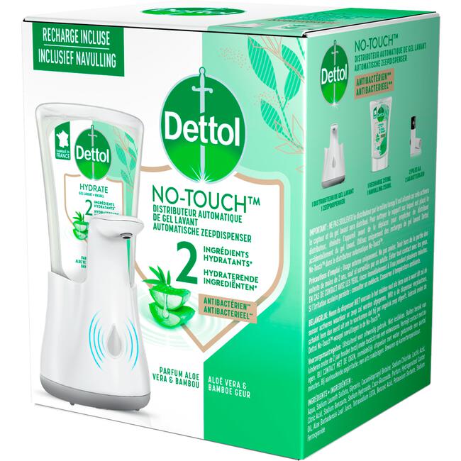 Dettol No Touch Zeepdispenser Met Aloë Vera Handzeep Navulling 250 ML