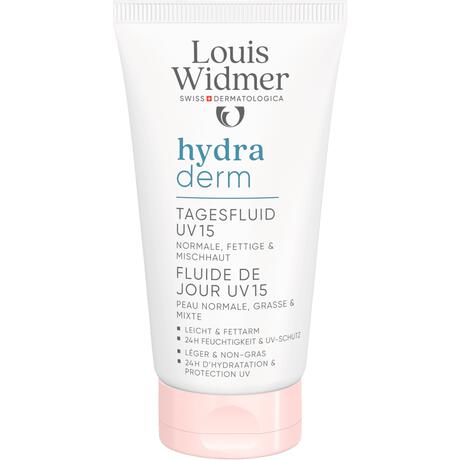 Louis Widmer Hydraderm Dag Fluide SPF15 Zonder Parfum 50 ML