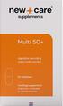 New Care Multi 50+ Dagelijkse Aanvulling Tabletten 60 stuks