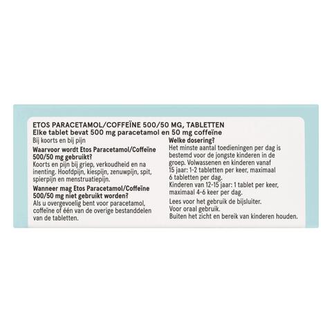 Etos Paracetamol/Coffeïne 500/50 mg 20 stuks