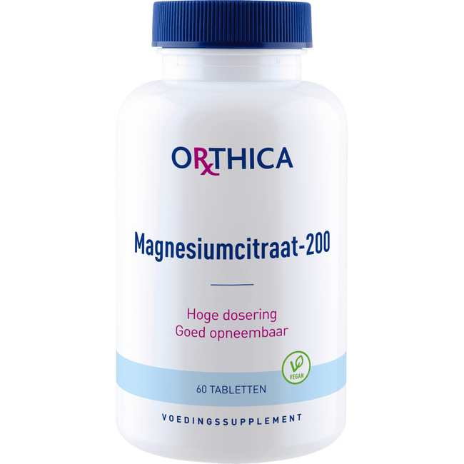 Orthica Magnesiumcitraat 200 Tabletten 60 Ea Etos