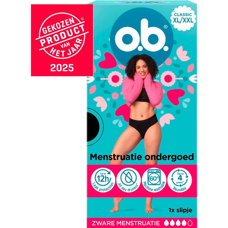 o.b.® Herbruikbaar Menstruatie Ondergoed Maat XL/XXL