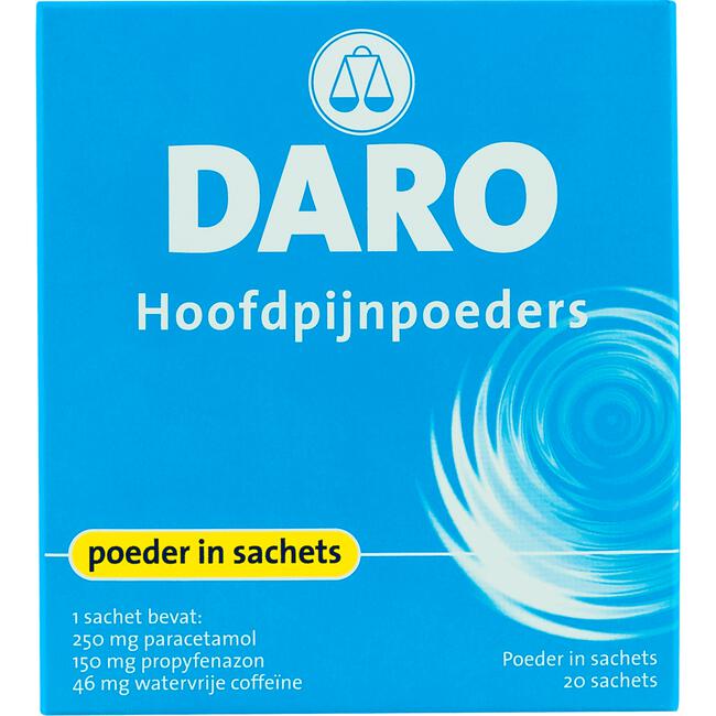 Daro Hoofdpijnpoeders 20 Sachets