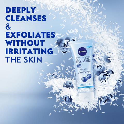 NIVEA Essentials Verfrissende Rice Scrub Peeling Exfoliant 75 ML