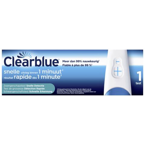 Clearblue Snelle Detectie Zwangerschapstest 1 Stuk