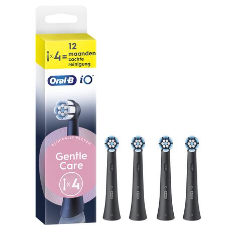 Oral-B iO Gentle Care Opzetborstels Zwart 4 Stuks