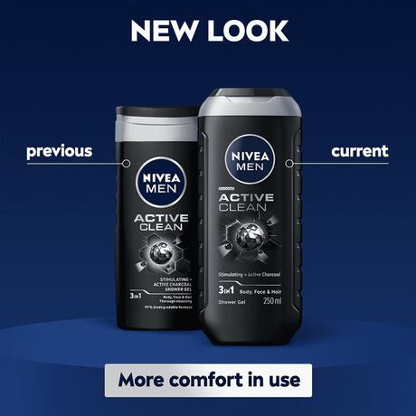 NIVEA MEN Active Clean 3-in-1 Douchegel 250 ML