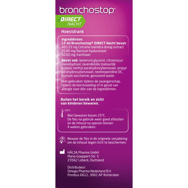 Bronchostop Direct Nacht 5-in-1 Hoestdrank 120 ML